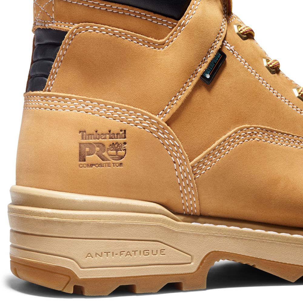 Timberland Mens Work Boots PRO® Resistor 6\" Comp Toe - Brown - India WI2419536